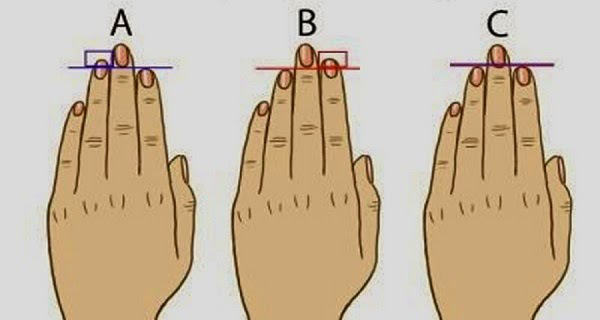 Your finger length reveals your personality!