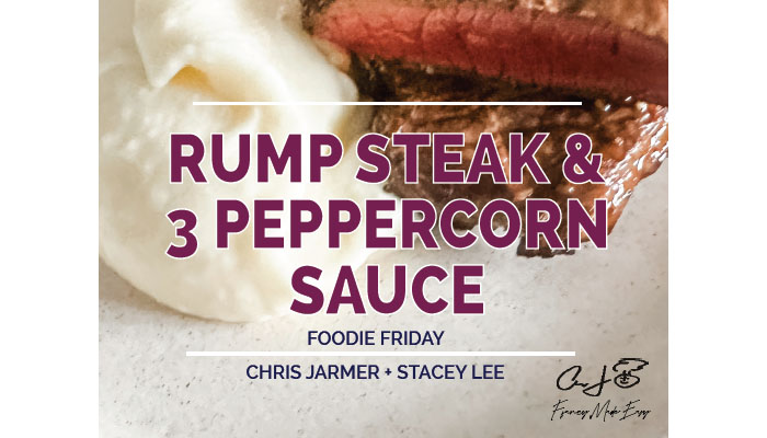 Chris Jarmer’s Rump Steak with Three Peppercorn Sauce